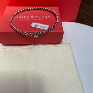 Retired James Avery Twisted Wire Hook-On Bracelet